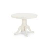 Ivory Round Extendable Dining Table - Seats 4-6 - Julian Bowen