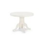 Ivory Round Extendable Dining Table - Seats 4-6 - Julian Bowen