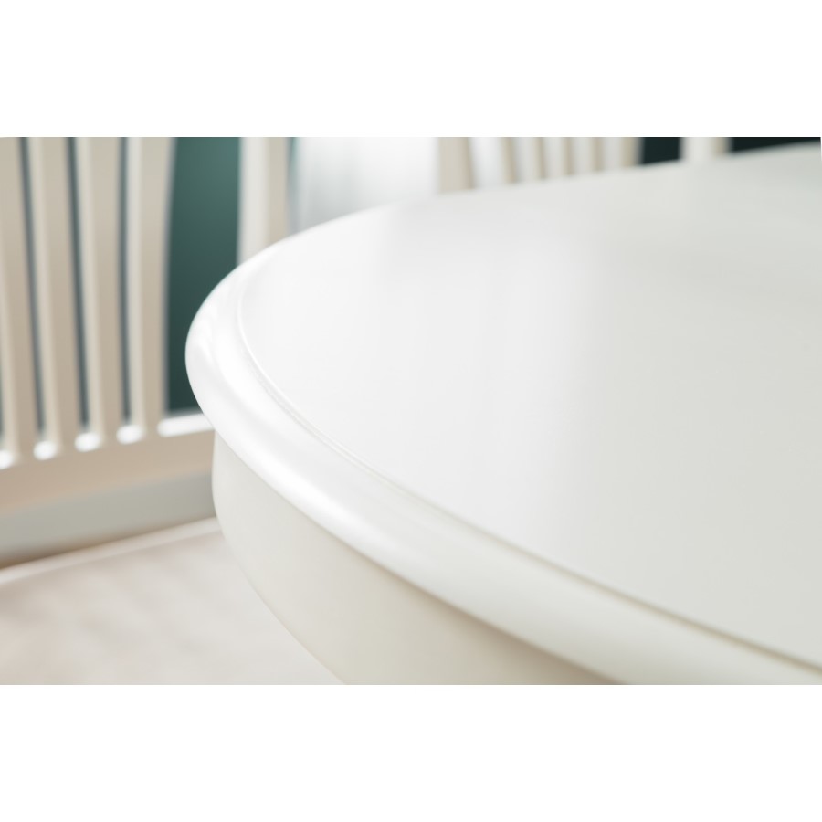 Ivory Round Extendable Dining Table - Seats 4-6 - Julian Bowen