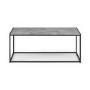 GRADE A1 - Staten Rectangular Coffee Table in Faux Concrete & Black Metal Base - Julian Bowen