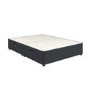 Dark Grey Fabric Double Divan Ottoman Bed Base - Langston