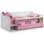 GRADE A2 - Julian Bowen Stella Girls Low-Sleeper in Pink and White 