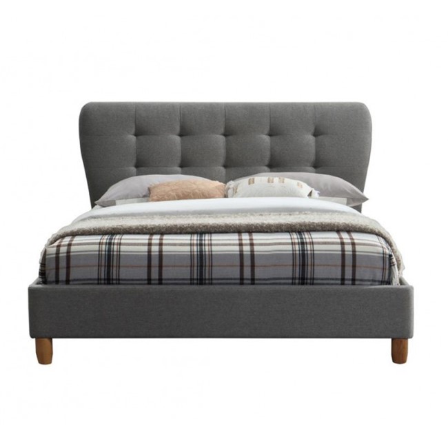 Birlea Stockholm Upholstered Grey Small Double Bed