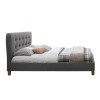 GRADE A1 - Birlea Stockholm Upholstered Grey Small Double Bed
