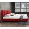 Birlea Stockholm Upholstered Red Kingsize Bed