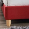 Birlea Stockholm Upholstered Red Kingsize Bed