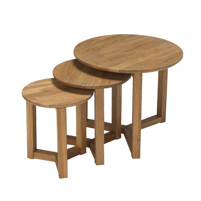 LPD Stow Nest of Tables in Oak