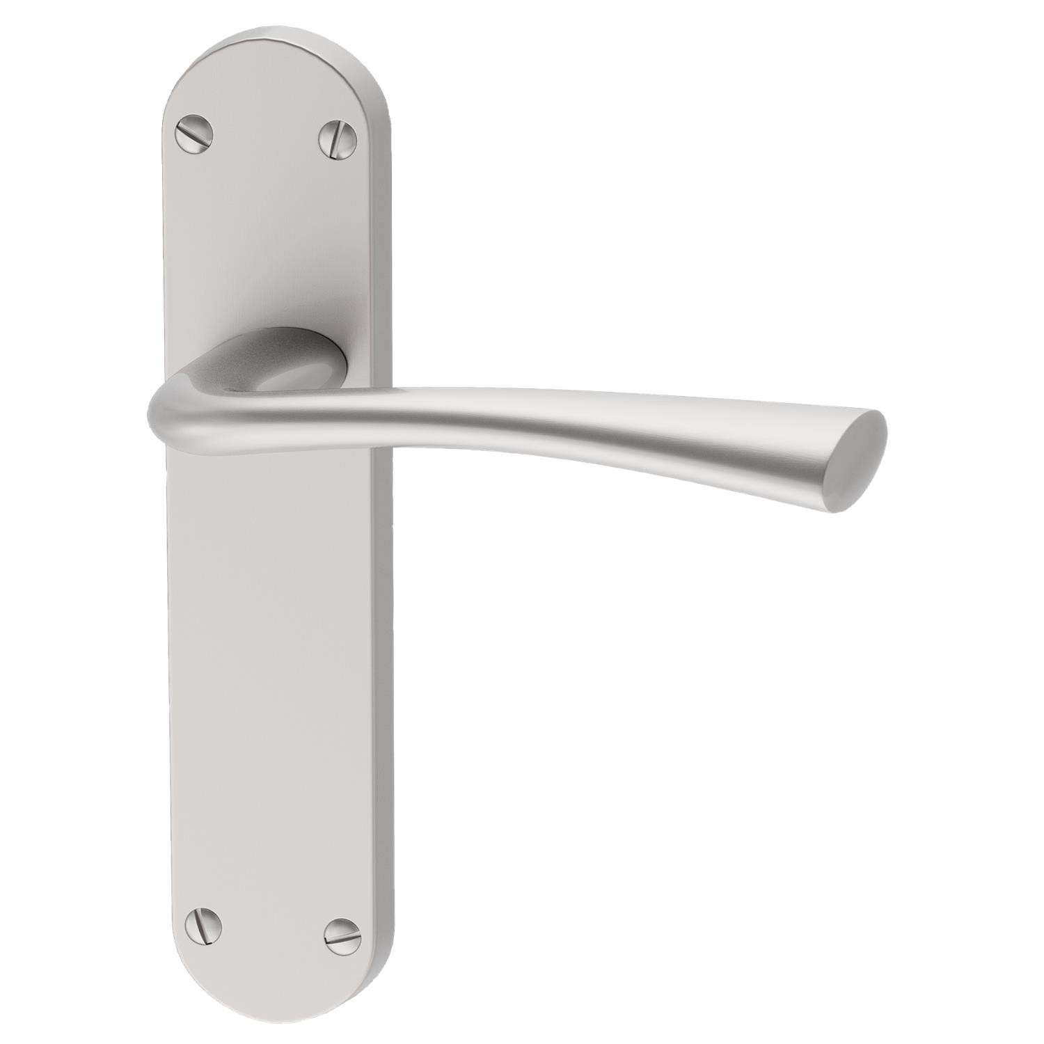 Xl Joinery Silver Internal Pearl Nickel Lever Fire Door Handle With Latch And Hinges Pack - 75Mm Latch - Struma