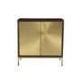 GRADE A2 - Sunburst Small Sideboard in Gold & Walnut Wood