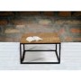 Suri Modern Industrial Modern Square Coffee Table in Mango Wood & Metal Detail 