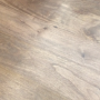 Suri Modern Industrial Round Coffee Table in Dark Mango Wood & Metal Detail