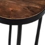 Suri Industrial Round Side Table in Mango Wood and Metal