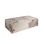 Large Rectangular Beige Marble Coffee Table - Sur