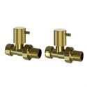 SVALVEKBB Brass Knurled Round Straight Radiator Valves