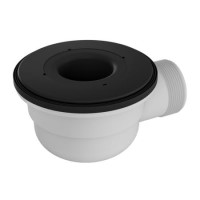 90mm Tray Waste for Sileti Trays - Black