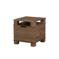 Rustic Oak Solid Wood Lamp Table