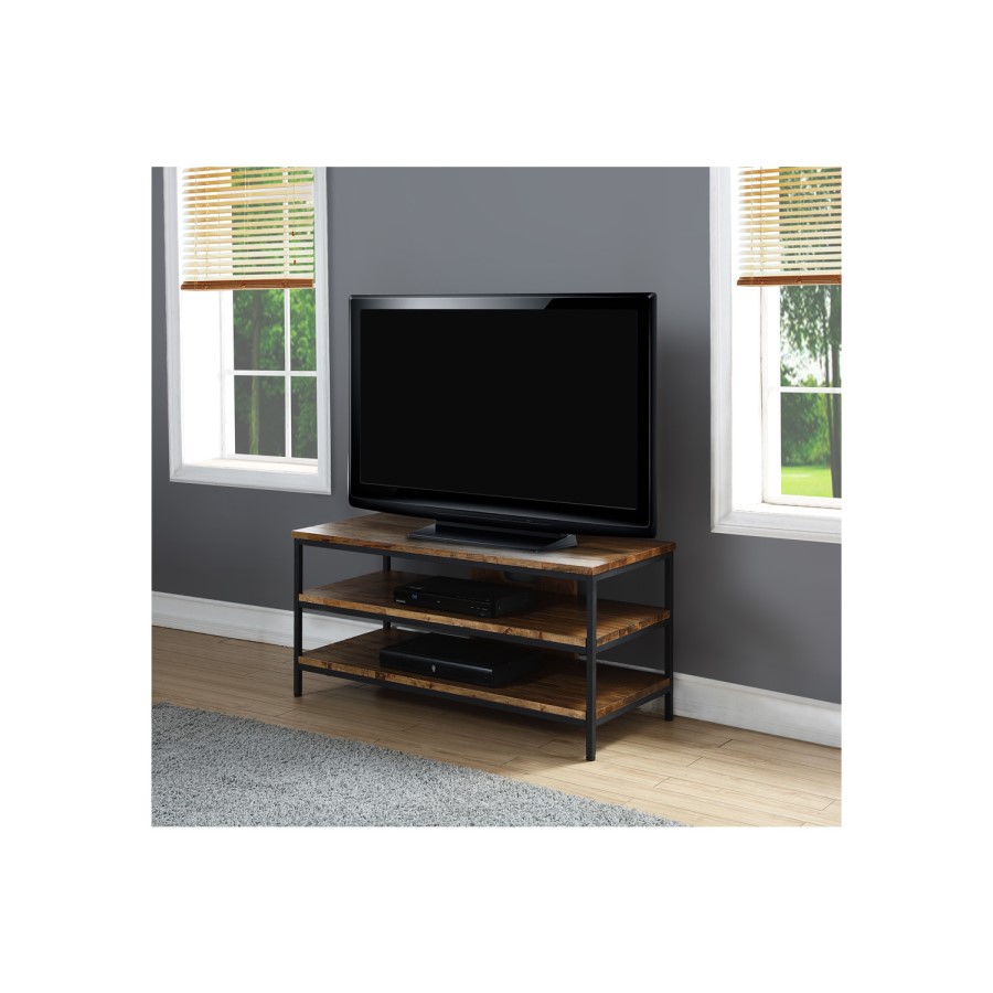 Jual Furnishings Metal and Rustic Oak TV Stand