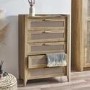 Rattan Chest of 5 Drawers - Sydney - Julian Bowen