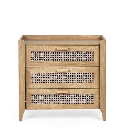 Rattan Chest of 3 Drawers - Sydney - Julian Bowen