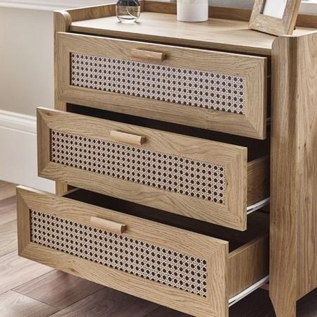 Rattan Chest of 3 Drawers - Sydney - Julian Bowen