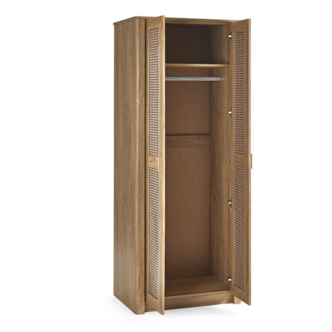 Rattan Double Wardrobe - Sydney - Julian Bowen