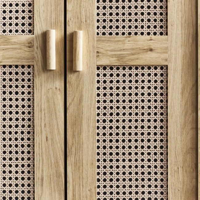 Rattan Double Wardrobe - Sydney - Julian Bowen