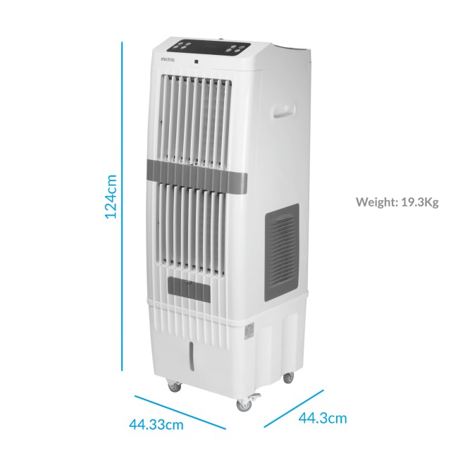 electriQ Slimline 40L Portable Evaporative Air Cooler and Anti Bacterial Air Purifier