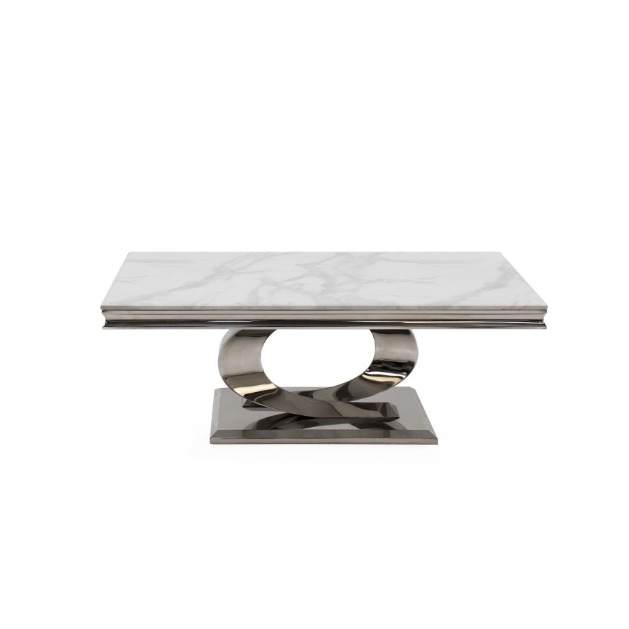 Large Vida Living Selene Coffee Table in Bone White