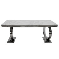 Large White Marble Dining Table - Vida Living