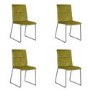 Soren Set of 4 Green Velvet Dining Chairs