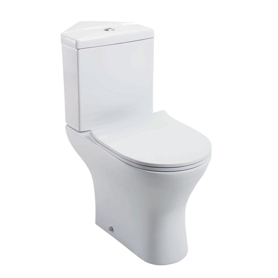 Cedar Corner Toilet with Slim Soft Close Seat