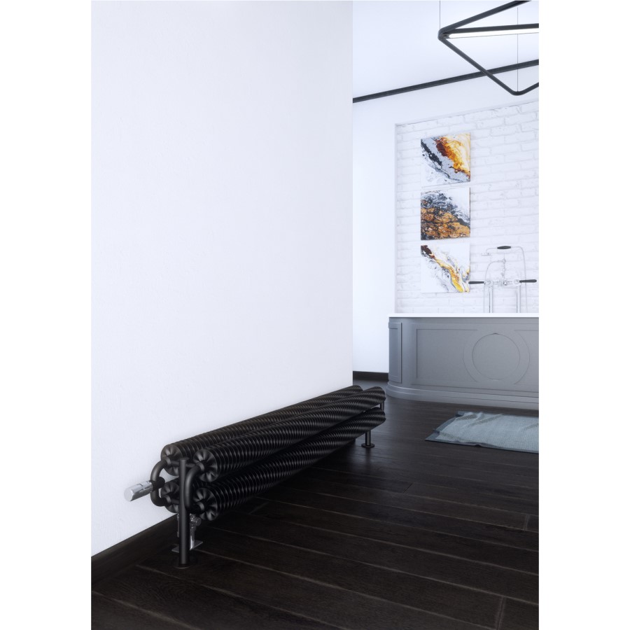 Heban Horizontal Radiator 190 x 1540mm - Industrial Style