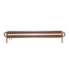 Brushed Copper Horizontal Radiator 190 x 1540mm -Industrial Style