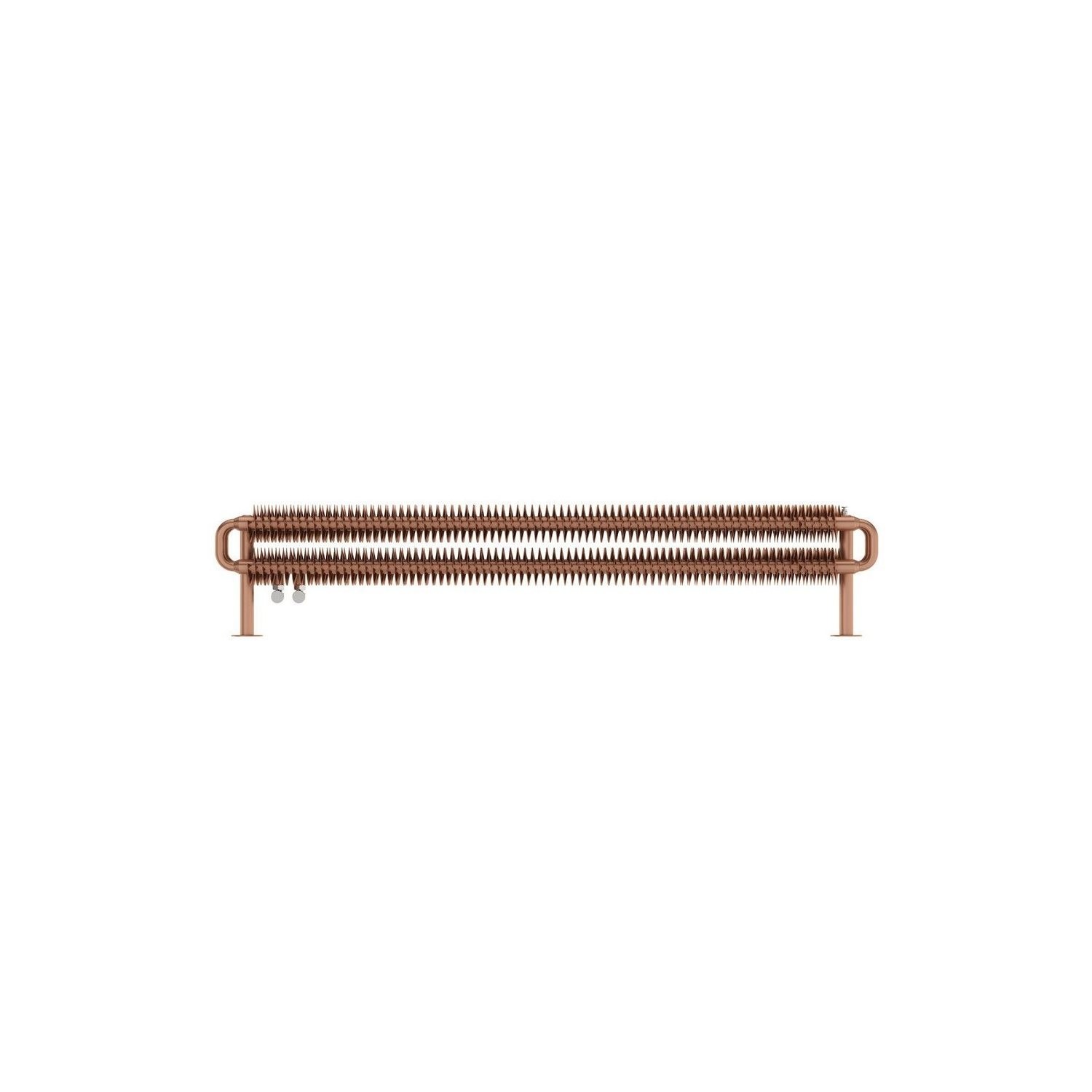 Flat Copper Radiator Brushed Copper Horizontal Radiator 190 x 1540mm -Industrial Style ...