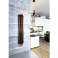 Brushed Copper Tall Vertical Radiator 1720 x 290mm -Industrial Style