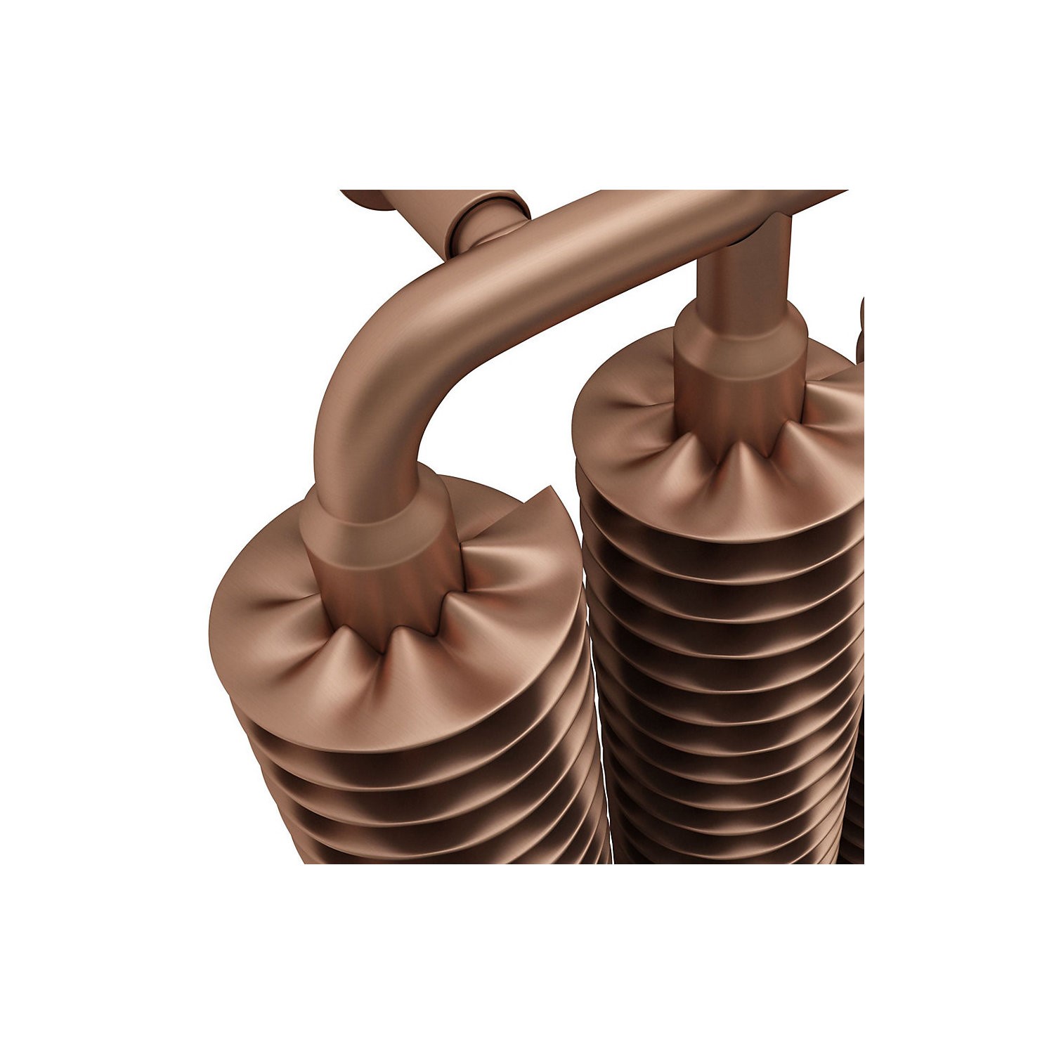 Copper Vertical Radiators Brushed Copper Tall Vertical Radiator 1720 x 290mm -Industrial Style ...
