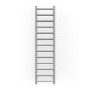Metallic Silver Vertical bathroom Towel radiator 1560 x 400mm