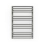 Grey Curved Vertical Bathroom Towel Radiator 760 x 500mm