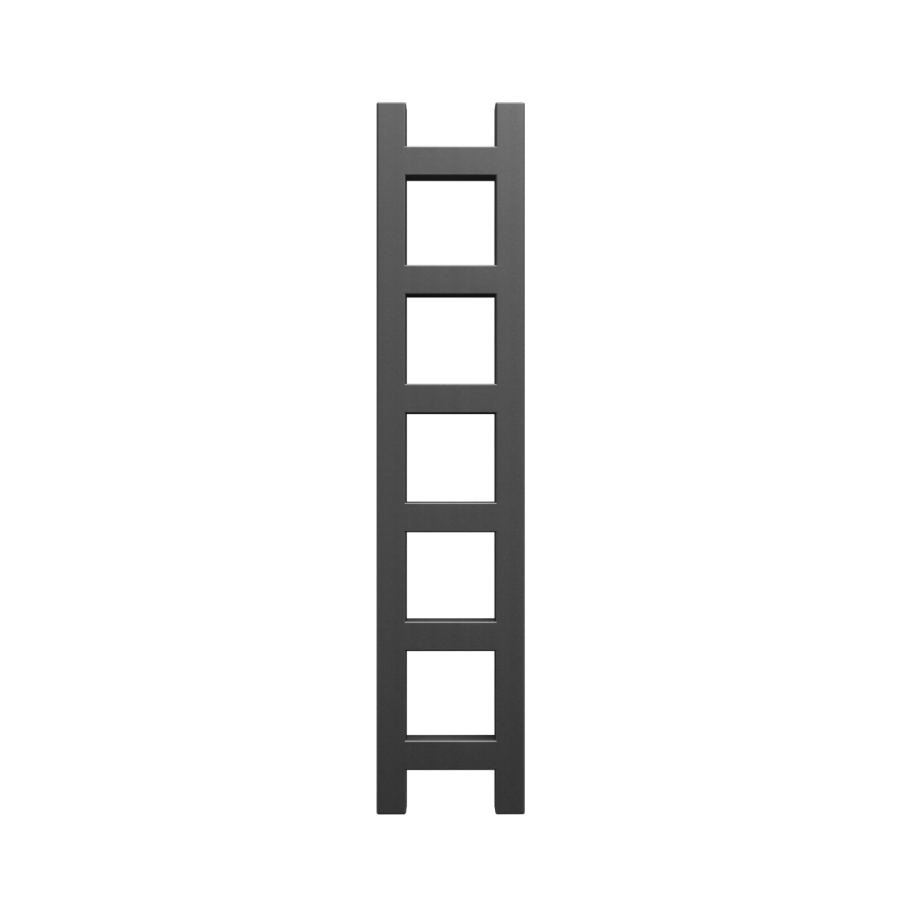 Metallic Grey Slim Vertical Bathroom Radiator 960 x 200mm