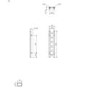 Metallic Grey Slim Vertical Bathroom Radiator 960 x 200mm