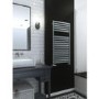 Metallic Silver Vertical Bathroom Towel Radiator 1180 x 600mm