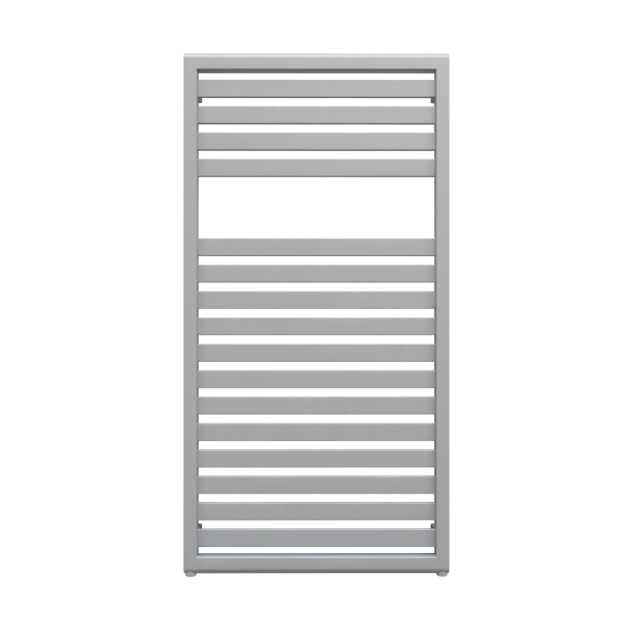 Metallic Silver Vertical Bathroom Towel Radiator 1180 x 600mm