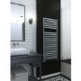Metallic Silver Vertical Bathroom Towel Radiator 1420 x 600mm