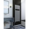 Metallic Silver Vertical Bathroom Towel Radiator 1660 x 600mm