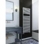 Metallic Silver Vertical Bathroom Towel Radiator 1660 x 600mm