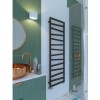 Metallic Black Vertical Bathroom Towel Radiator 1545 x 500mm