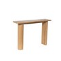 Oak Console Table with Fluted Legs - Tate