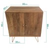 GRADE A1 - Tahlia Mid Century Wood Sideboard with Hairpin Legs &amp; Storage Cupboards