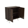 GRADE A1 - Sideboard in Dark Wood with Brass Inlay - Tahlia