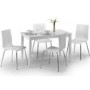 Julian Bowen Taku Dining Table In Satin White 